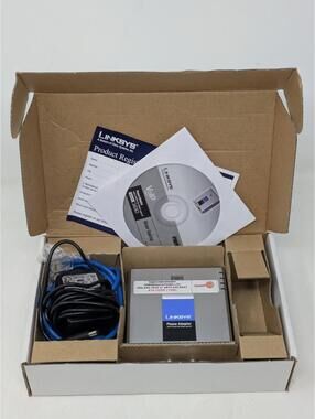 Linksys PAP2 Internet Phone Adapter With 2 Ports Voice-Over-IP-New Open Box
